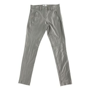 Brax Feel Good Midtown MT Pants Slim Fit Gray Beige Casual Career 26-27 $198